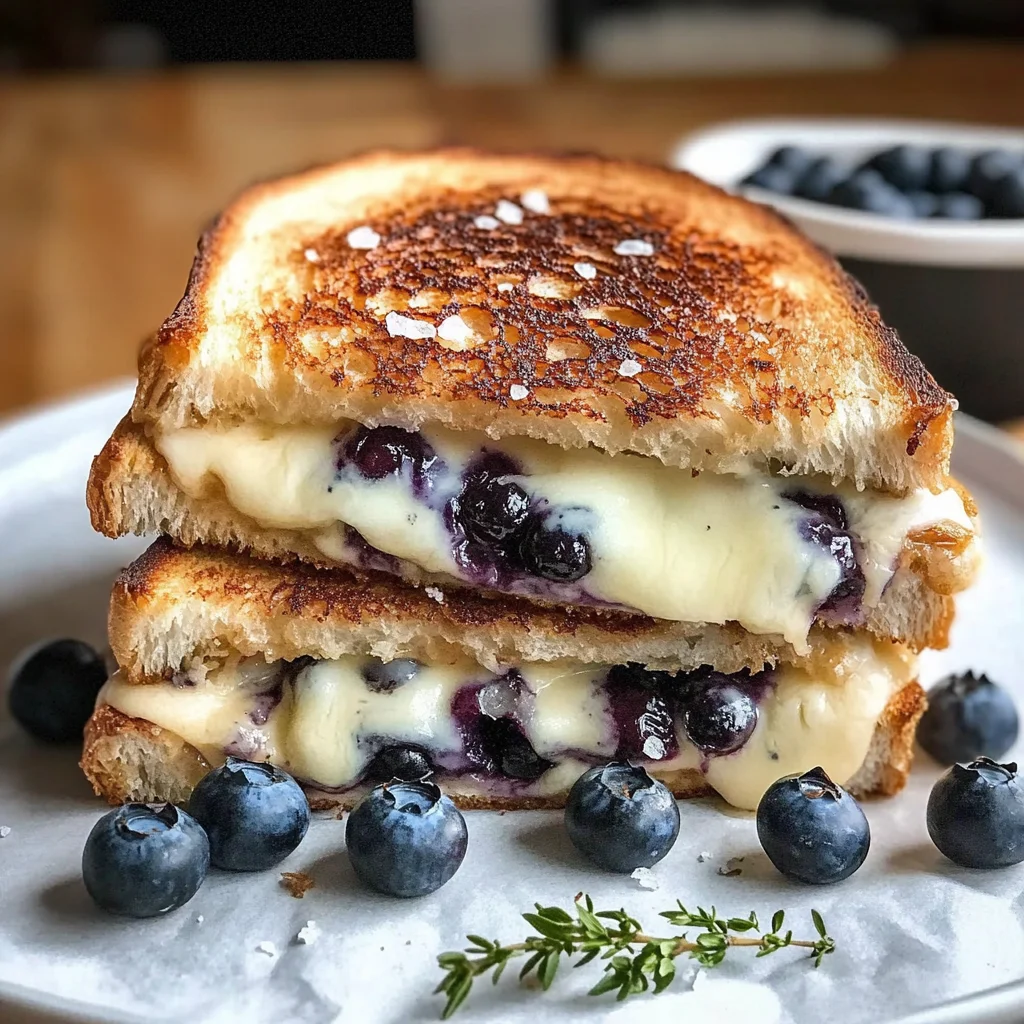 Crispy Blueberry Grilled Cheese