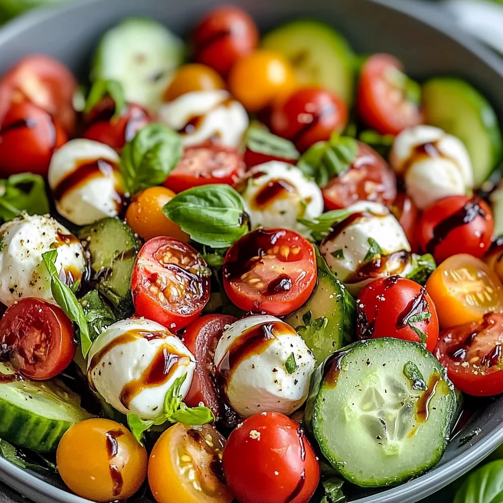 Cucumber Caprese Salad