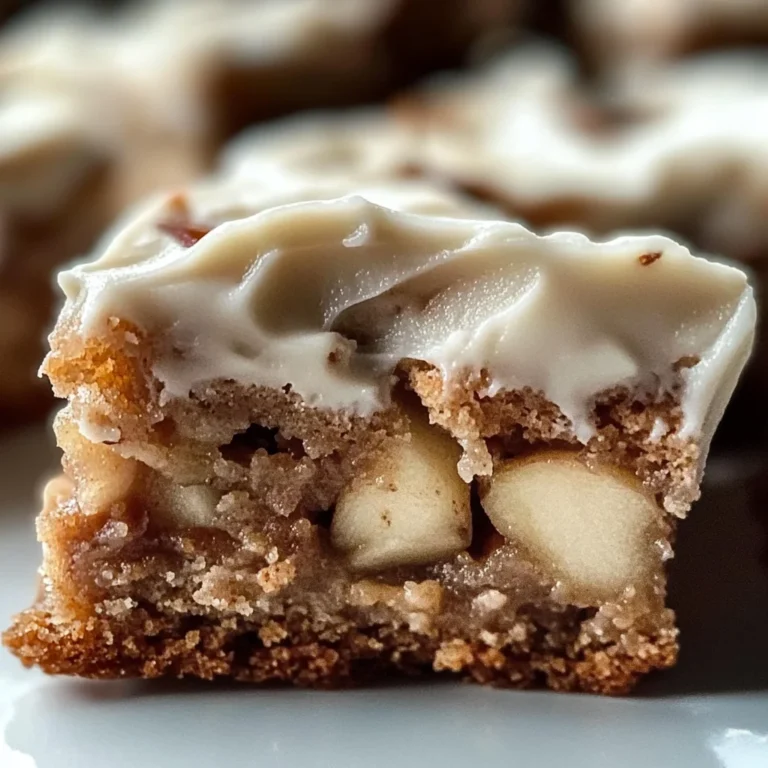 Decadent Apple Cinnamon Blondies with Maple Cream Cheese Frosting