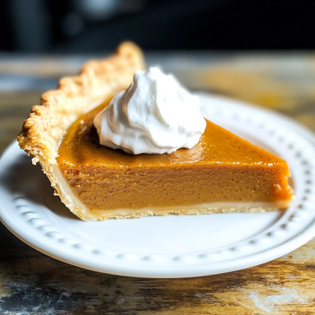 Easy Pumpkin Pie