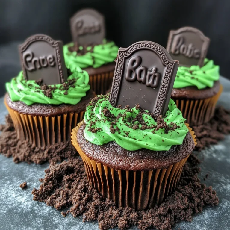 Halloween Graveyard Cupcakes