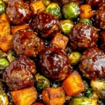 Korean BBQ Meatballs and Vegetables