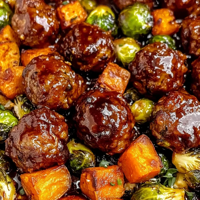 Korean BBQ Meatballs and Vegetables