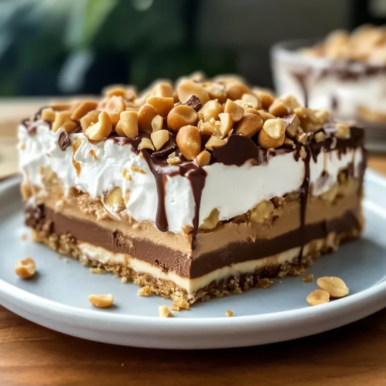 No-Bake Peanut Butter Lasagna