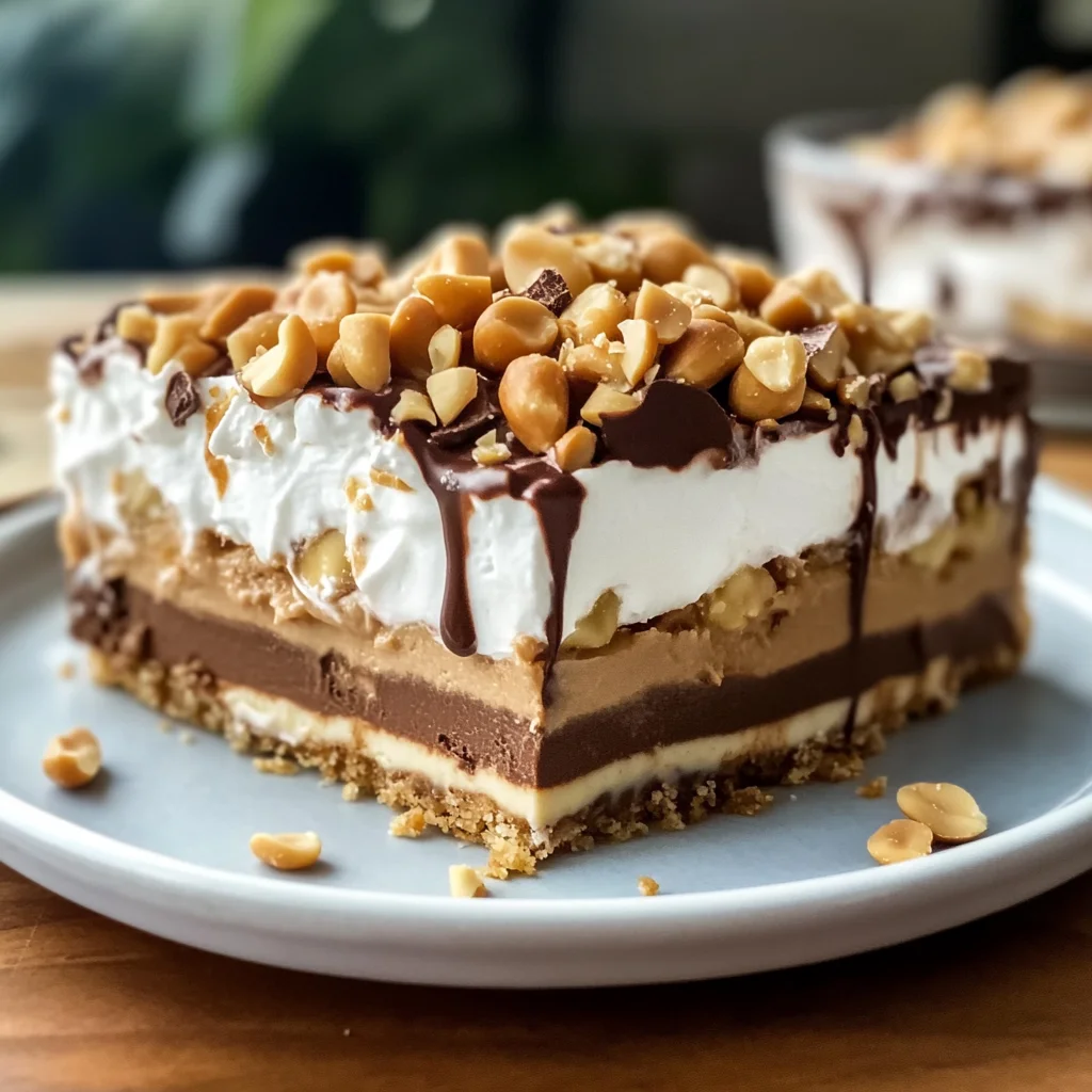No-Bake Peanut Butter Lasagna