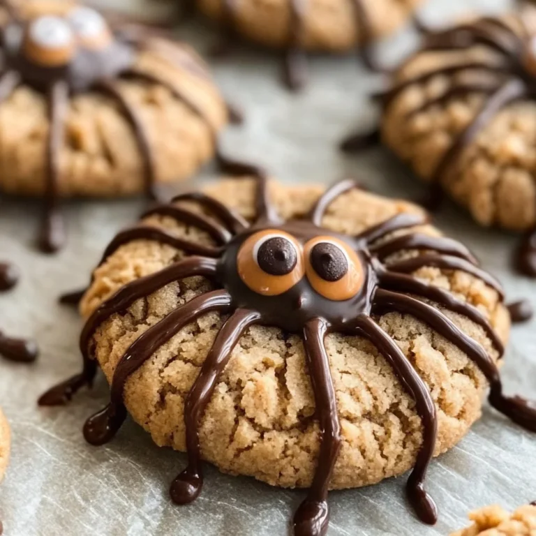 Peanut Butter Spider Cookies