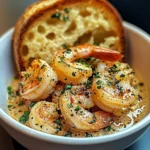 Shrimp Scampi Bowls with Garlic Bread