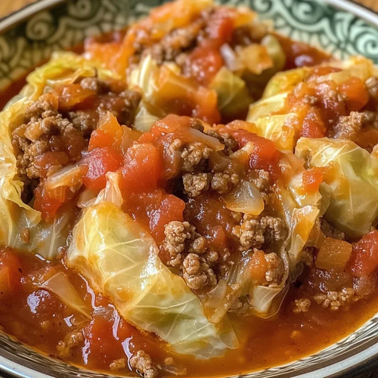 Slow Cooker Unstuffed Cabbage Rolls