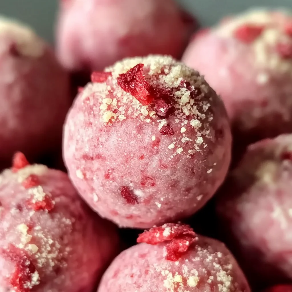Strawberry Cheesecake Protein Balls