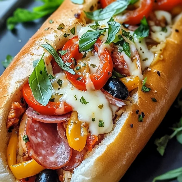 Baked Italian Grinder Sandwiches