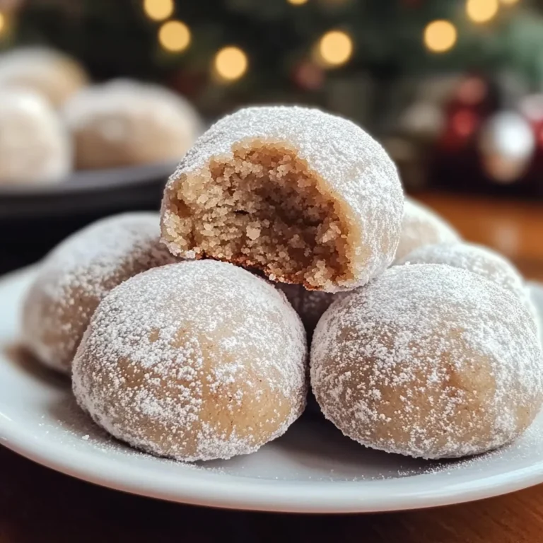 Cinnamon Sugar Snowball Cookies