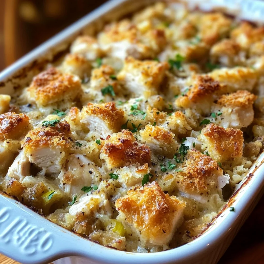 Dolly's Chicken and Stuffing Casserole