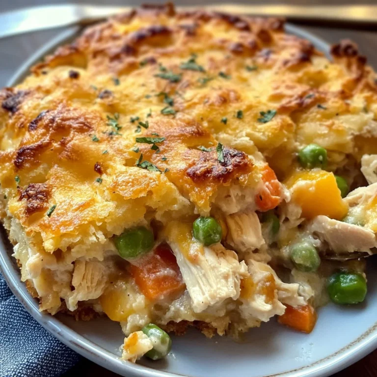 Easy Chicken Cobbler Dinner Casserole