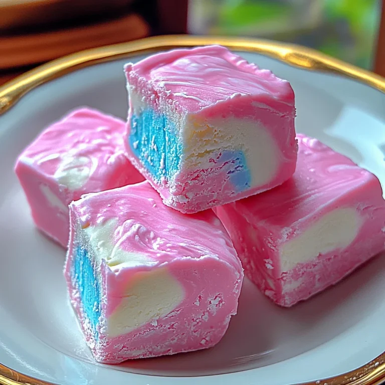 Fluffy Cotton Candy Fudge