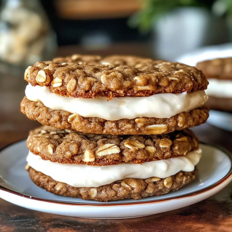 Gingerbread Oatmeal Cream Pies