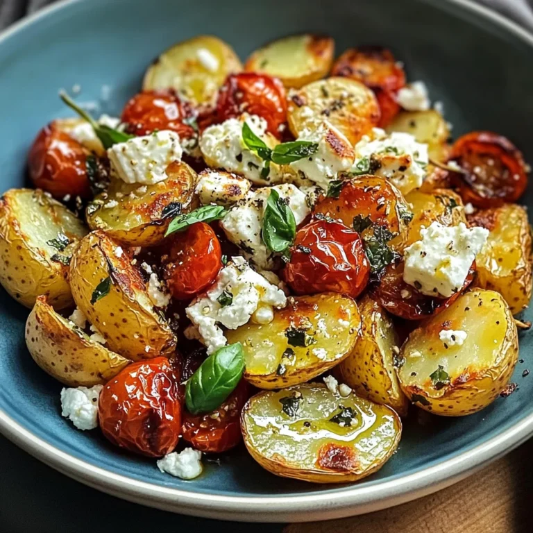 Healthy Baked Feta Potatoes : Easy Potatoes
