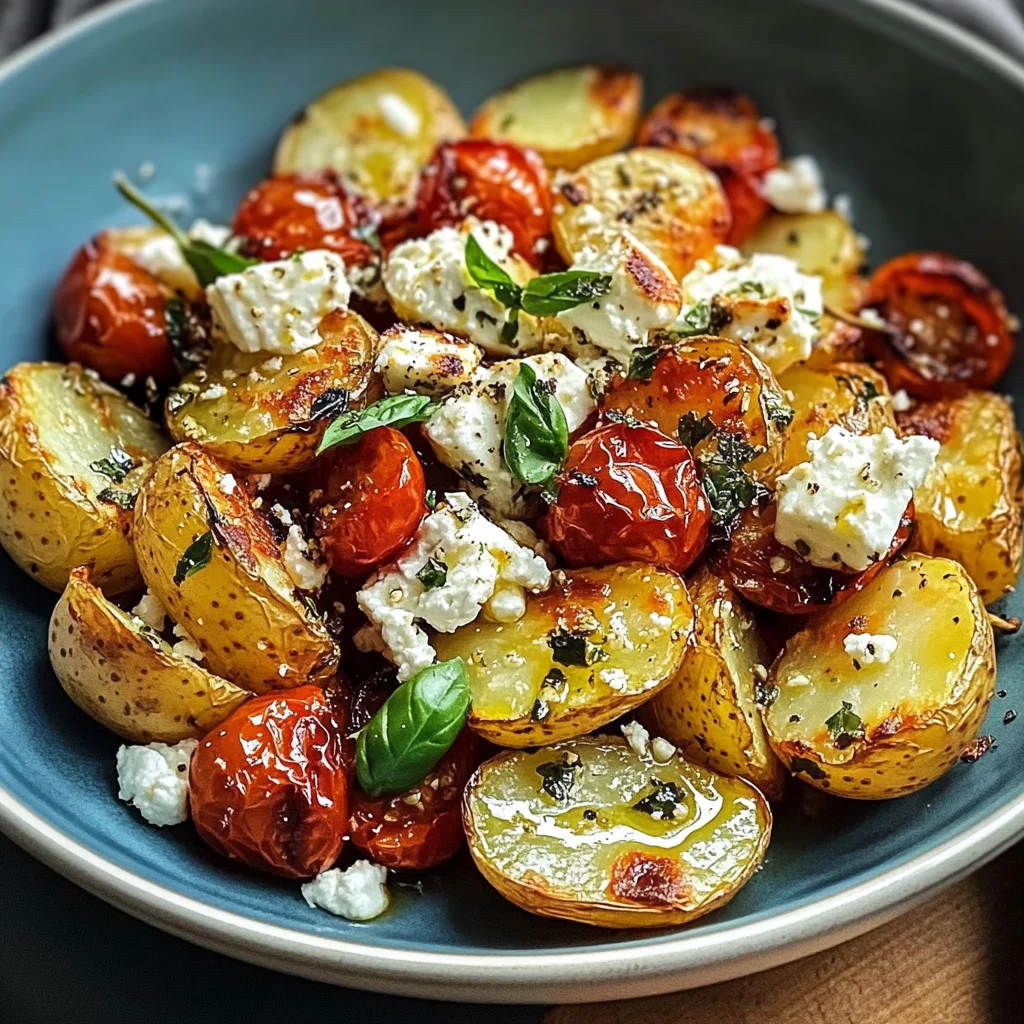 Healthy Baked Feta Potatoes : Easy Potatoes