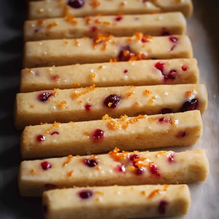 Orange Cranberry Shortbread Cookies