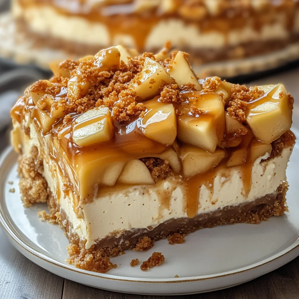Salted Caramel Apple Pie Cheesecake