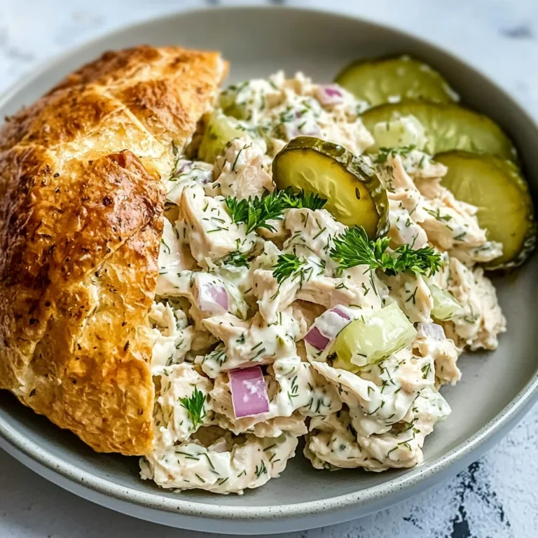 Savory Dill Pickle Chicken Salad