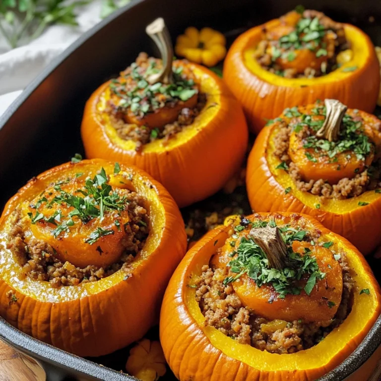 Stuffed Mini Pumpkins Recipe