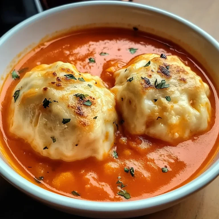 Tomato Dumpling Soup